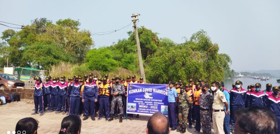 २ महाराष्ट्र नेव्हल युनिट, रत्नागिरीची ‘कोकण कोविड वॉरिअर सागरी नौका मोहीम’ काळबादेवी येथे संपन्न