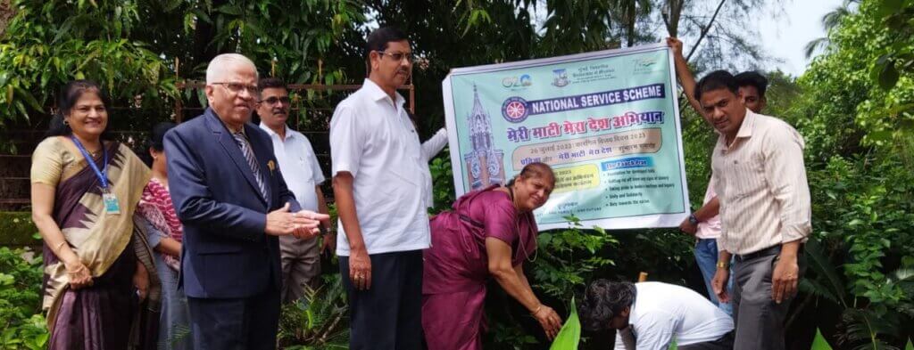 गोगटे जोगळेकर महाविद्यालयात राष्ट्रीय सेवा योजना विभागातर्फे ‘मेरी माटी मेरा देश’ उपक्रमाचा प्रारंभ